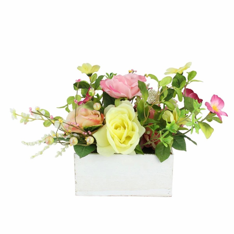 * Artificial Plants | Artificial Plants Northlight Seasonal Artificial Flowers And Greenery In A Planter