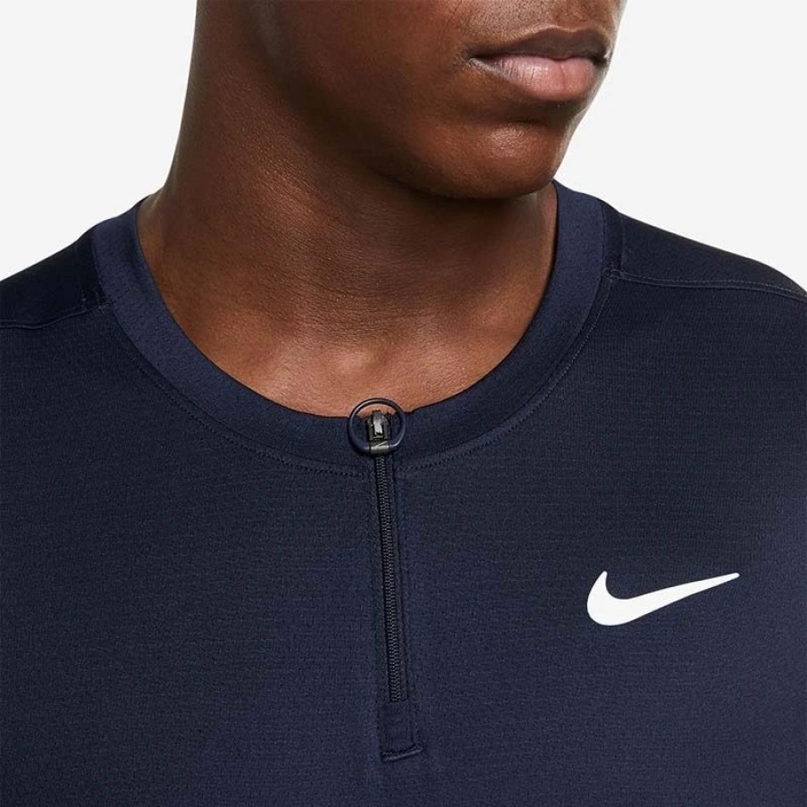 * Men'S | Nike Court Advantage Half Zip Men'S Tennis Top Navy