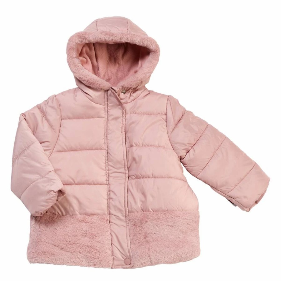 * Coats | Coats Toddler Girl Kensie Girl Fur Trim Quilted Jacket