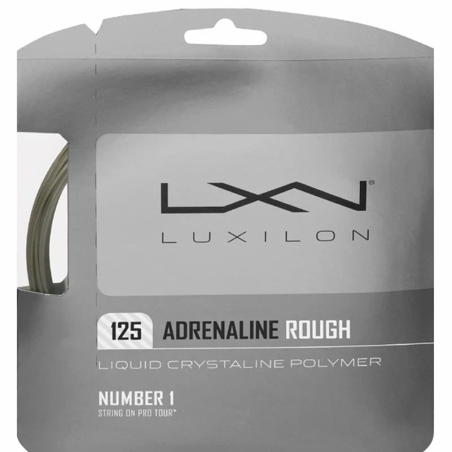 * Sets | Luxilon Adrenaline Rough 125 Tennis String Set Silver