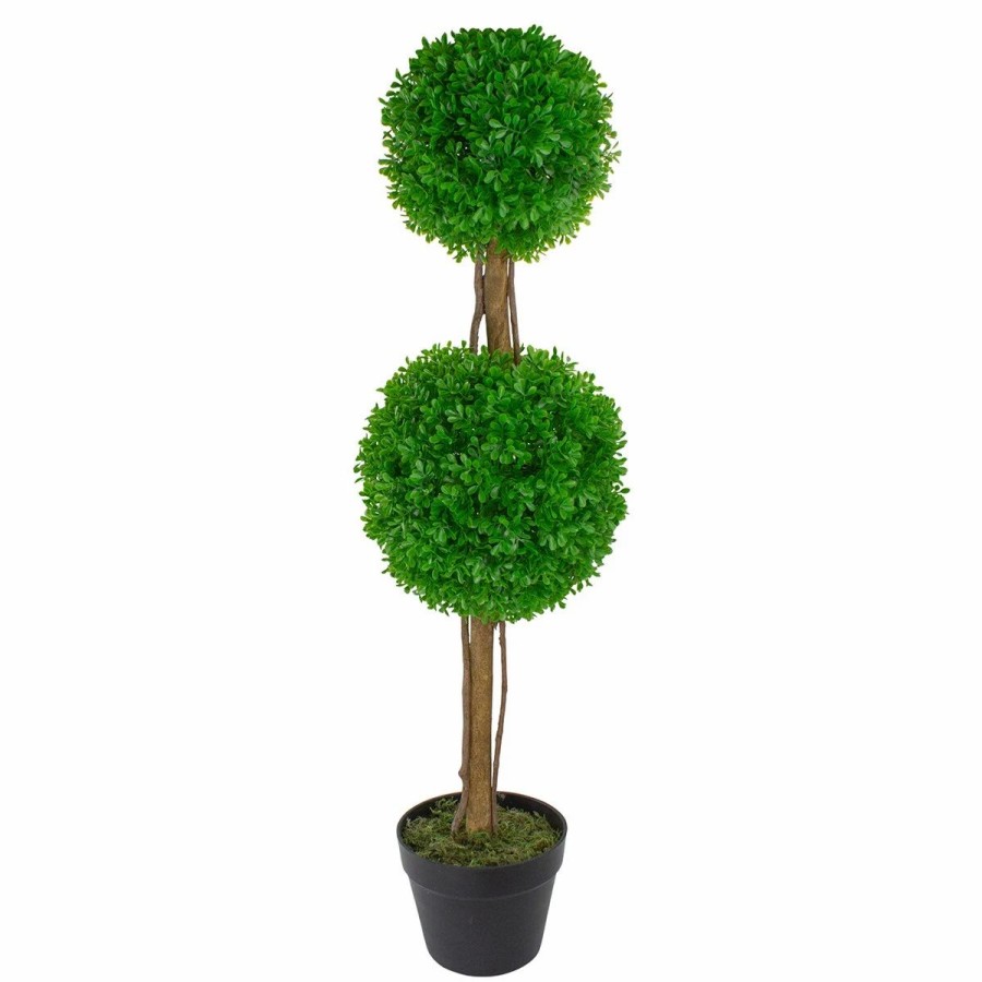 * Artificial Plants | Artificial Plants Northlight Seasonal 36In. Artificial Double Sphere Boxwood Plant