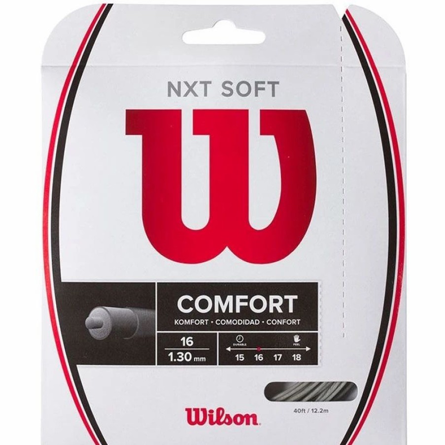 * Sets | Wilson Nxt Soft 16 Tennis String Set Silver