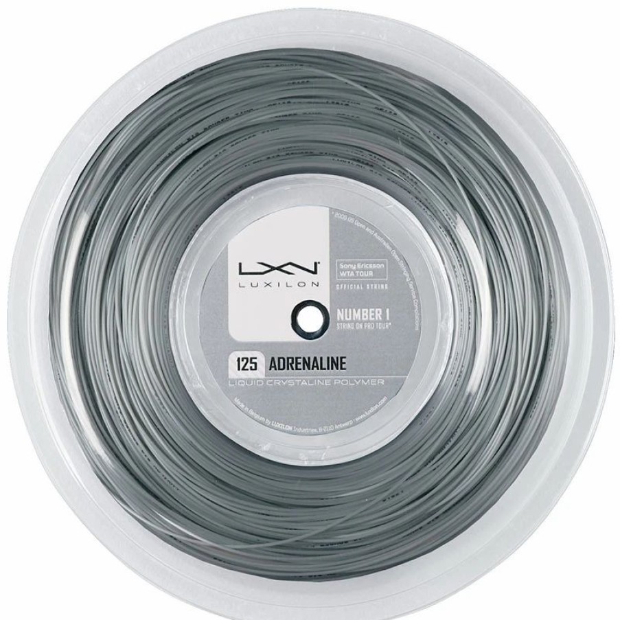 * Reels | Luxilon Adrenaline 125 Tennis String Reel Grey