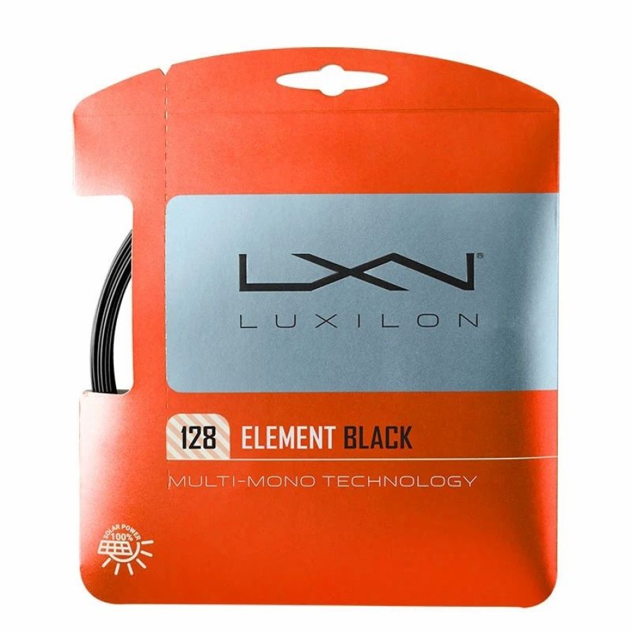 * Sets | Luxilon Element 128 Tennis String Set Black