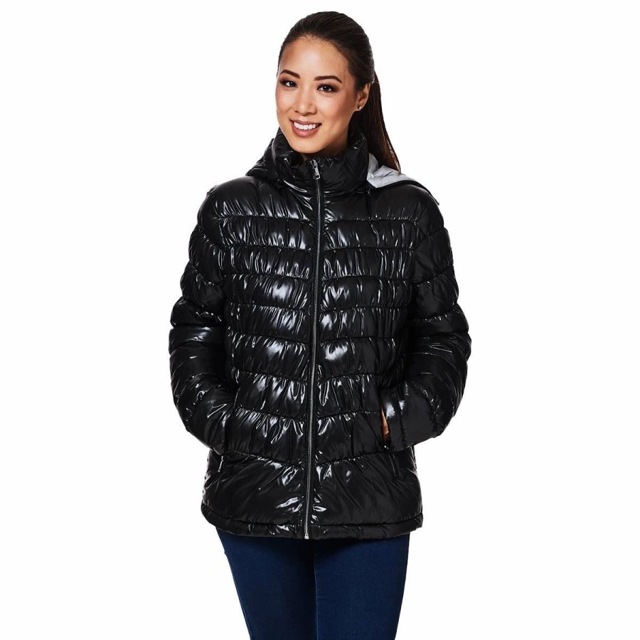 * Coats | Coats Womens Kenneth Cole Lightweight Packable Hooded Puffer Jacket