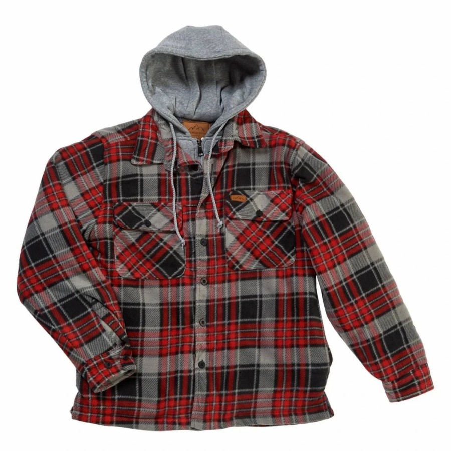 * Coats | Coats Mens Mountain Ridge Polar Fleece Jacket Red