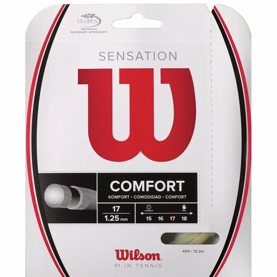 * Sets | Wilson Sensation 17 Tennis String Set Natural