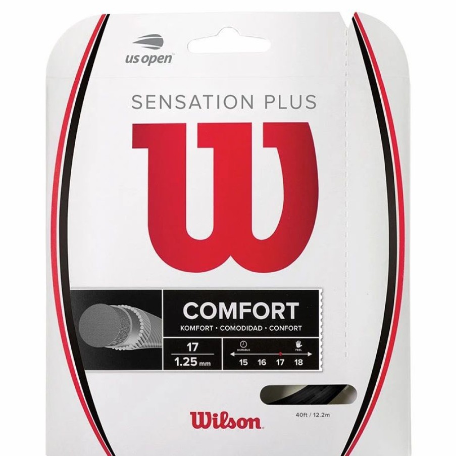 * Sets | Wilson Sensation Plus 17 Tennis String Set Black