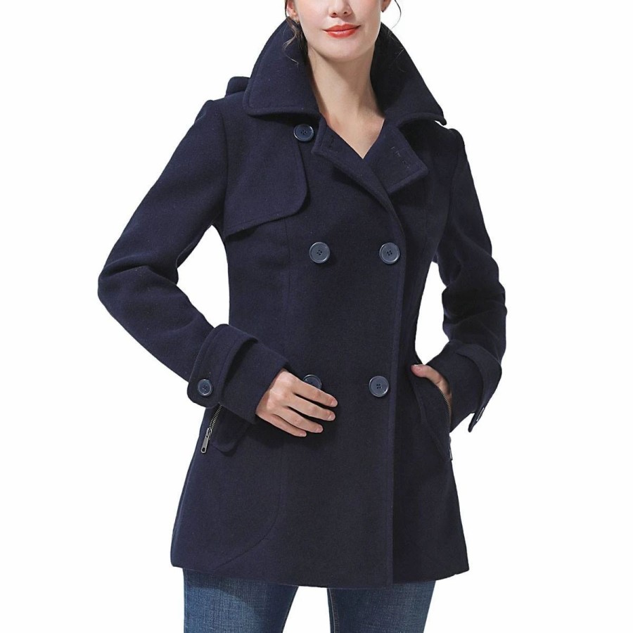 * Coats | Coats Womens Bgsd Hooded Wool Peacoat