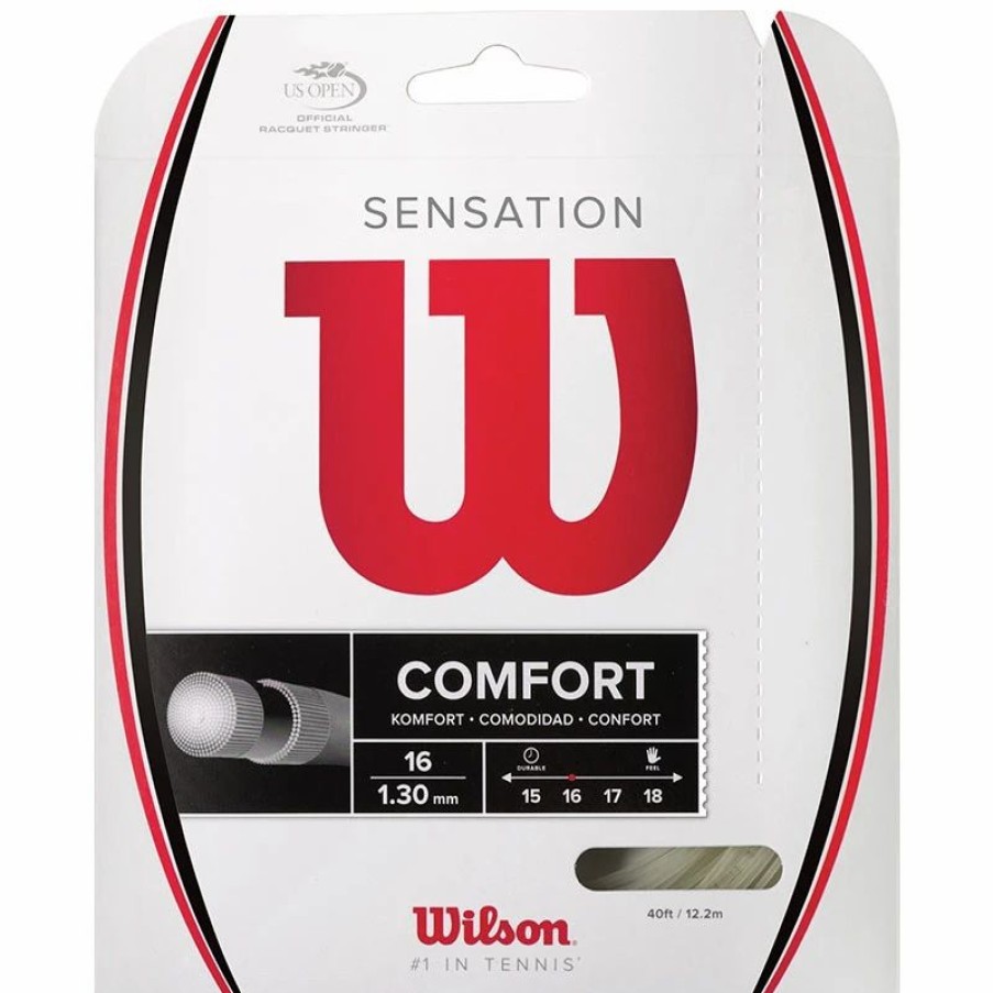 * Sets | Wilson Sensation 16 Tennis String Set Natural