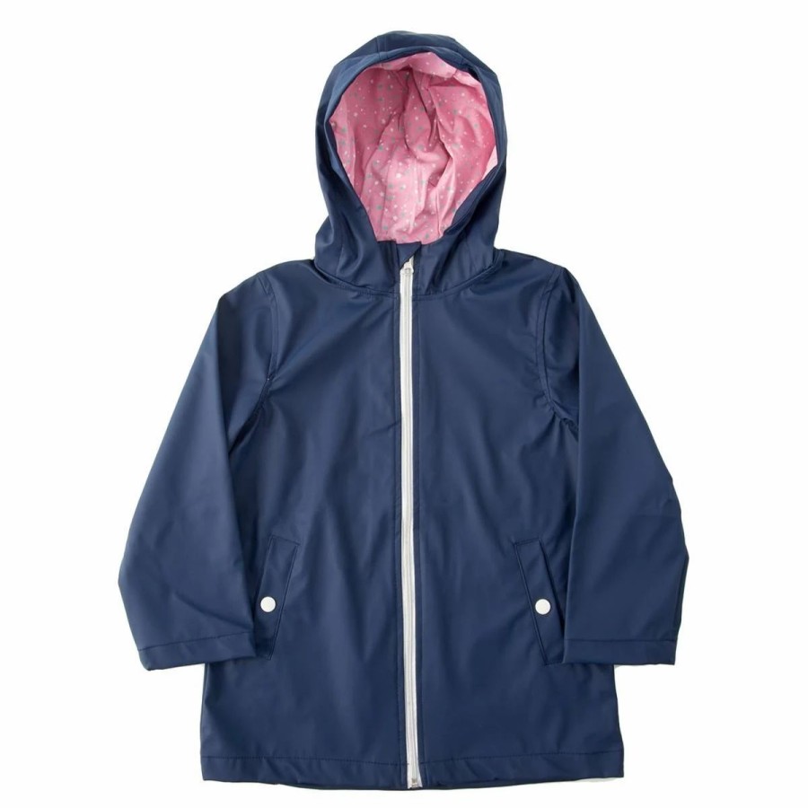 * Coats | Coats Girls (4-6X) Pink Platinum Solid Rain Jacket