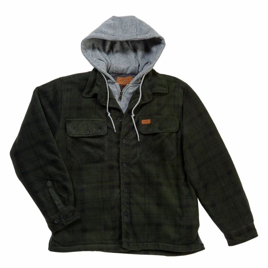 * Coats | Coats Mens Mountain Ridge Polar Fleece Jacket Green/Black