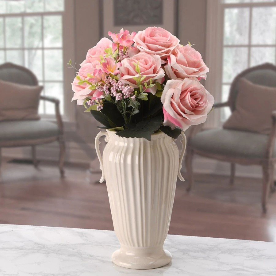 * Artificial Plants | Artificial Plants National Tree 18In. Pink Rose Bundle