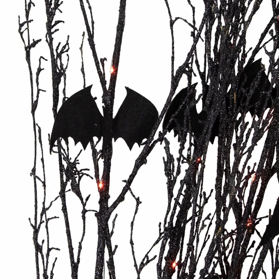 * Artificial Plants | Artificial Plants Northlight Seasonal Halloween Branches With Bats Set Of 5