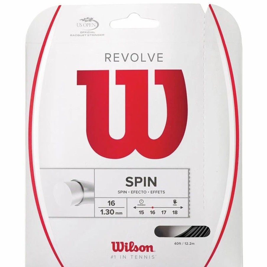 * Sets | Wilson Revolve 16 Tennis String Set Black