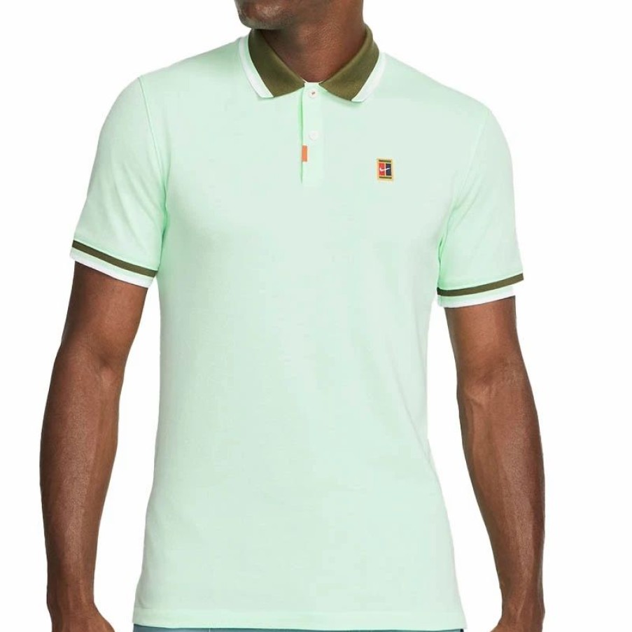 * Men'S | Nike The Nike Men'S Tennis Polo Green