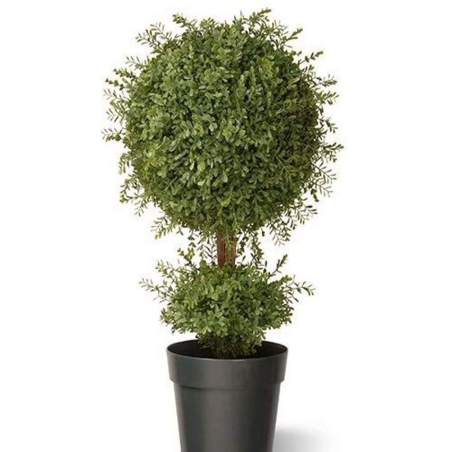 * Artificial Plants | Artificial Plants National Tree 30In Mini Tea Leaf Ball In Pot