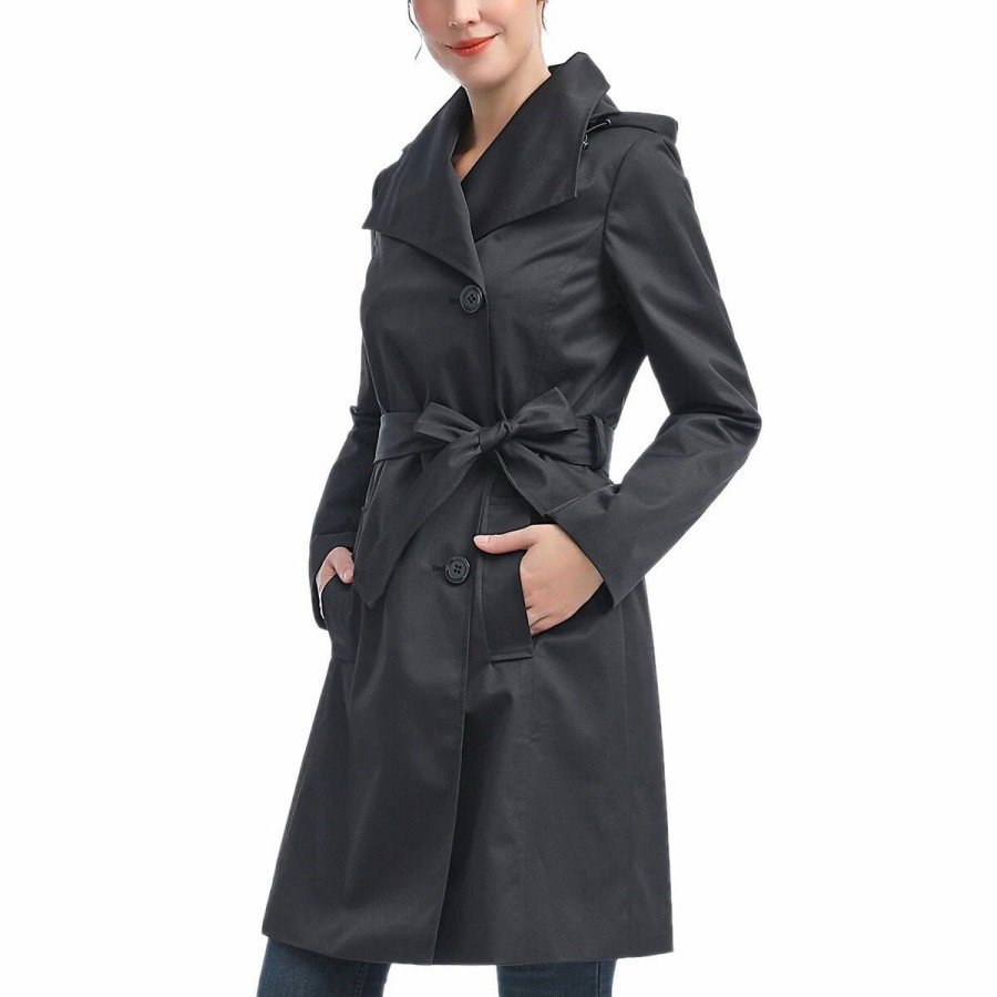 * Coats | Coats Womens Bgsd Waterproof Hooded Belted Trench Coat