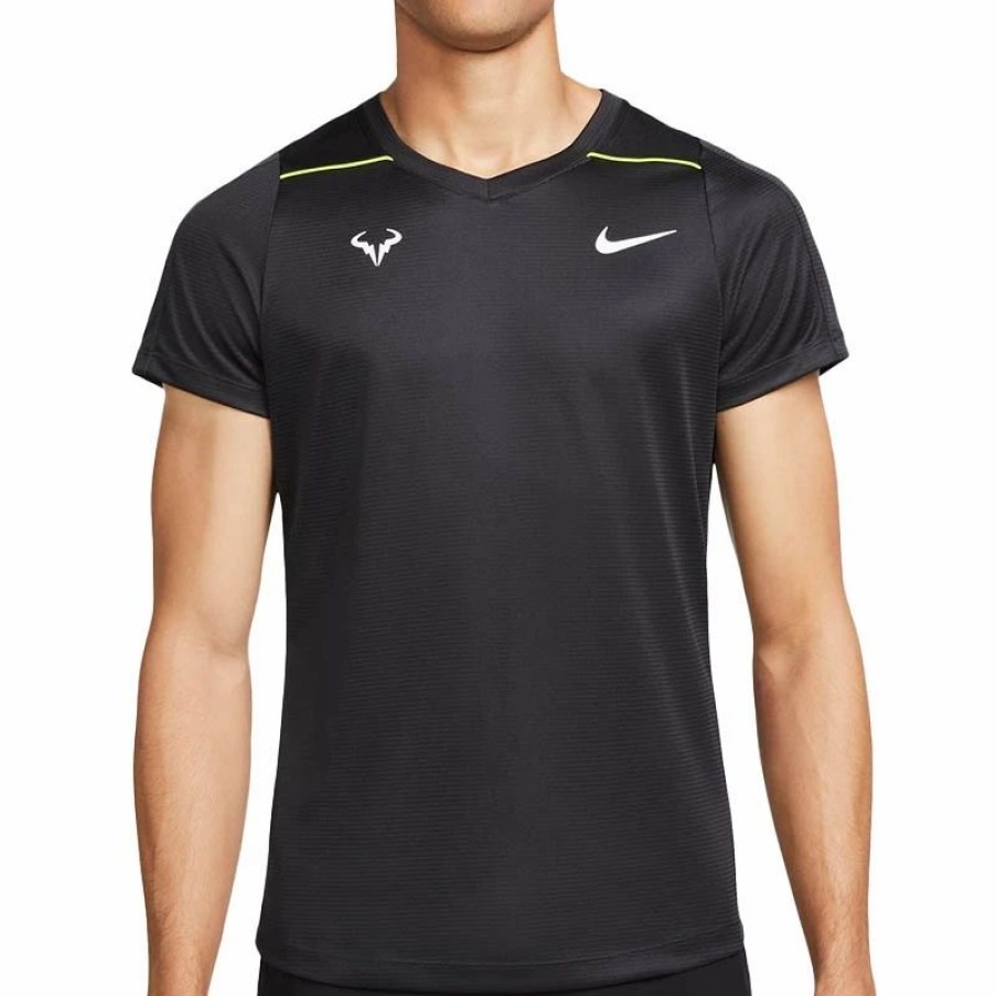 * Men'S | Nike Rafa Challenger Men'S Tennis Top Black