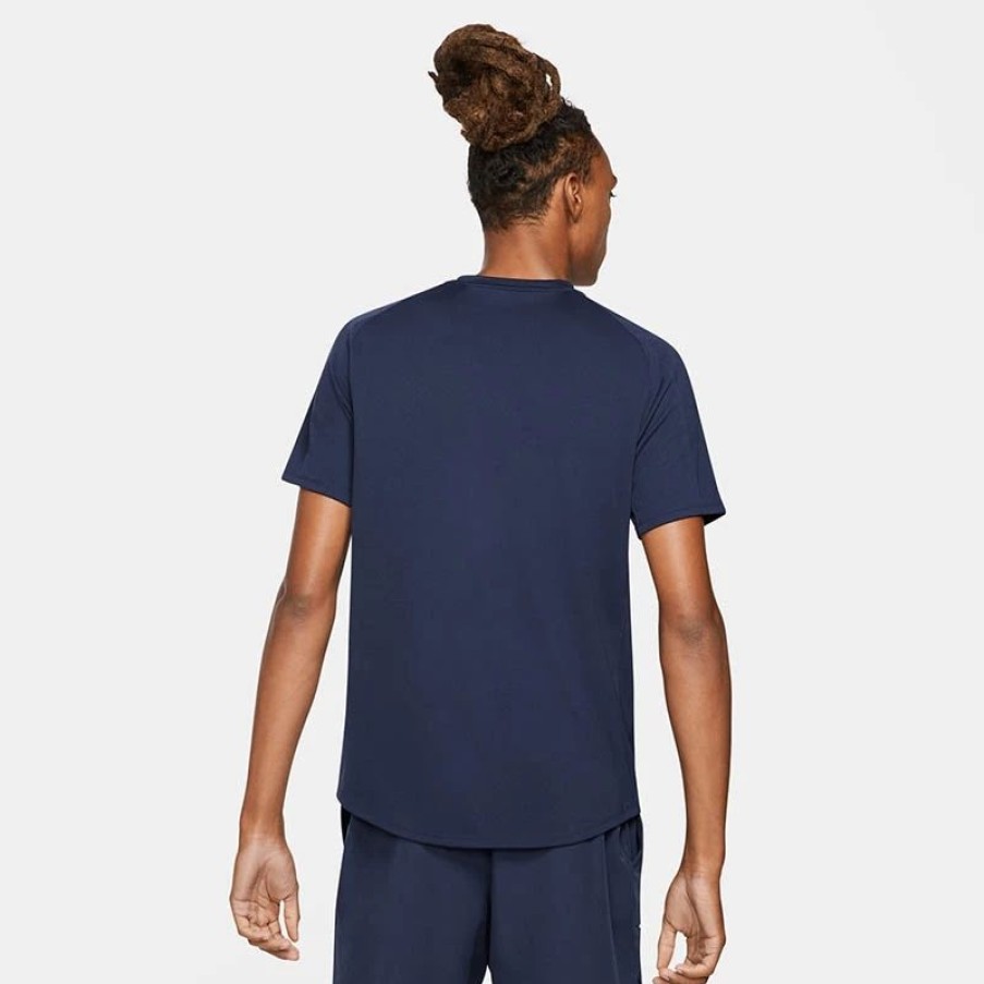 * Men'S | Nike Court Dry Victory Men'S Tennis Crew Navy