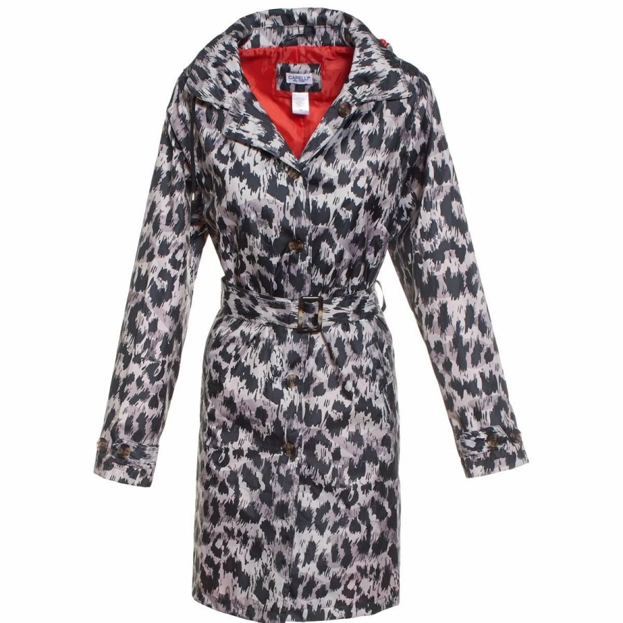 * Coats | Coats Womens Capelli New York Leopard Mid-Length Trench Coat