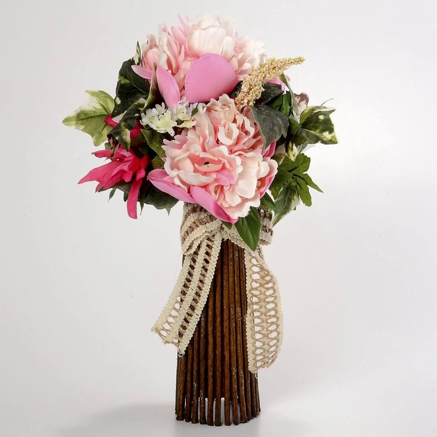 * Artificial Plants | Artificial Plants Peony And Dahlia And Orchid Floral Stack