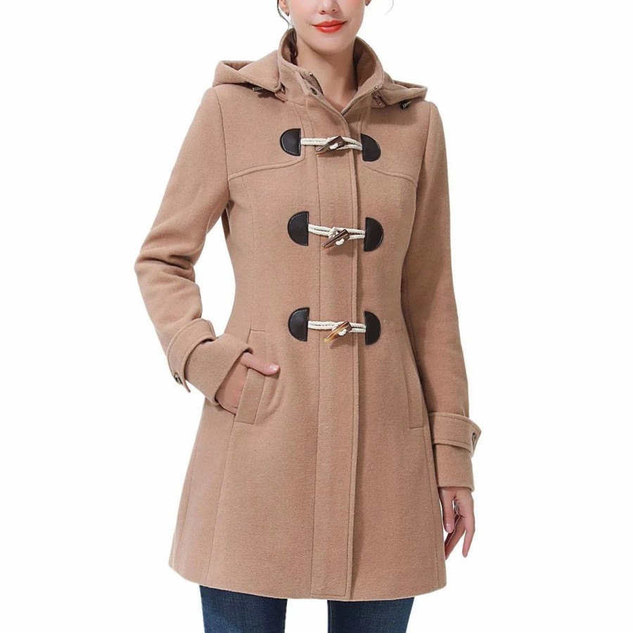 * Coats | Coats Womens Bgsd Toggle Hooded Duffle Wool Coat