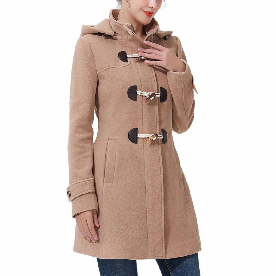 * Coats | Coats Womens Bgsd Toggle Hooded Duffle Wool Coat