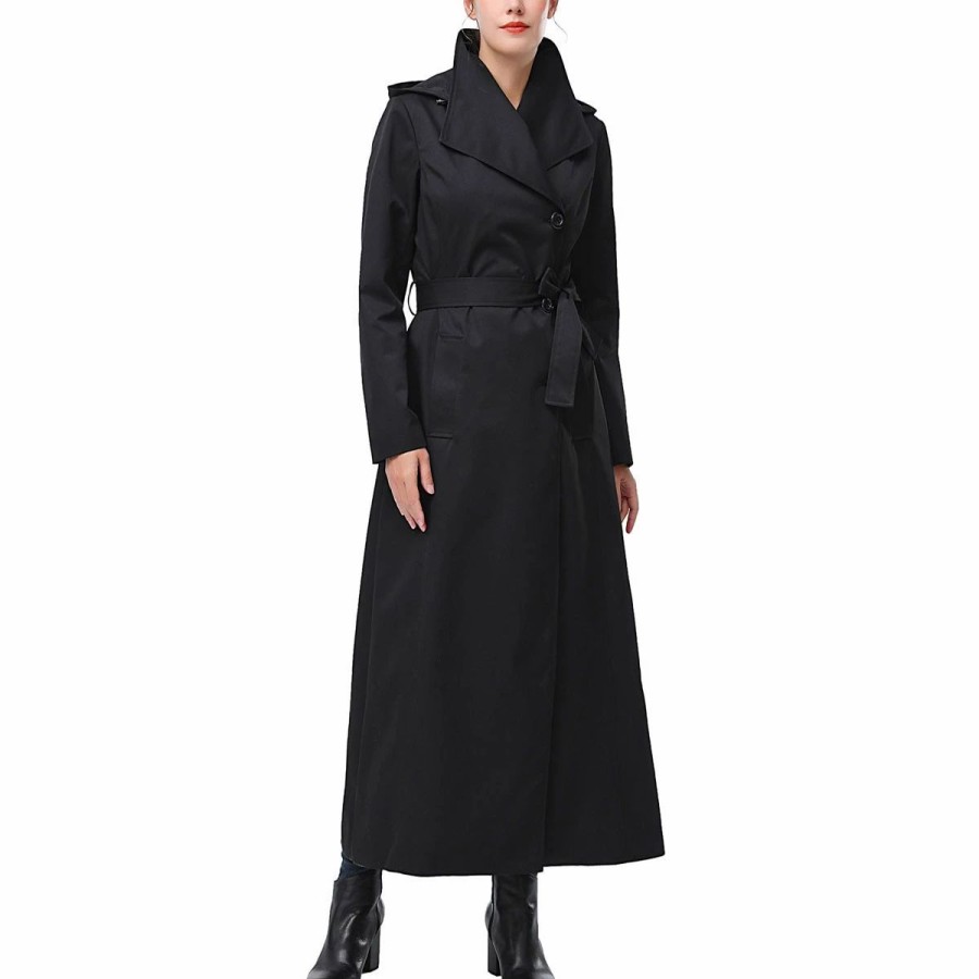 * Coats | Coats Womens Bgsd Waterproof Hooded Belted Long Trench Coat