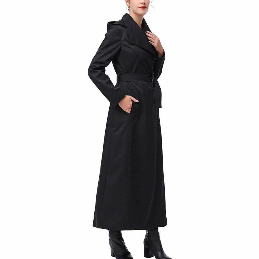 * Coats | Coats Womens Bgsd Waterproof Hooded Belted Long Trench Coat