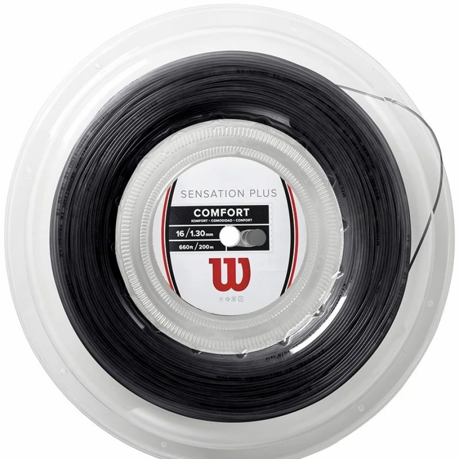 * Reels | Wilson Sensation Plus 16 Tennis String Reel Black