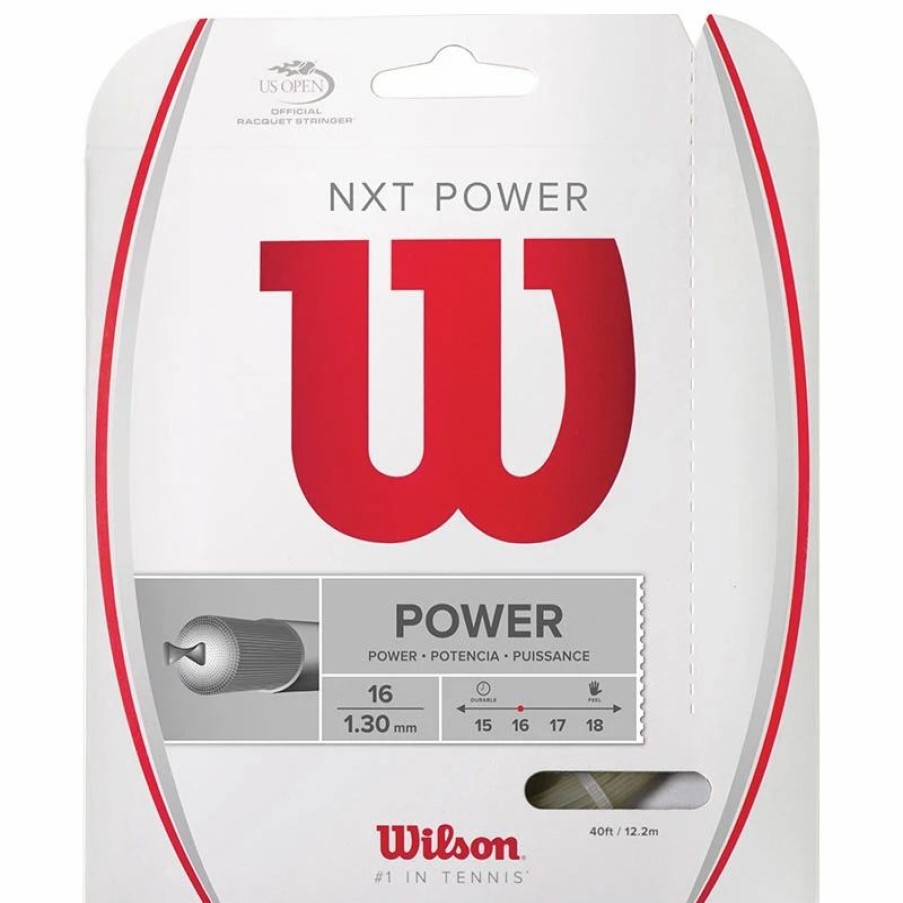 * Sets | Wilson Nxt Power 16 Tennis String Set Natural