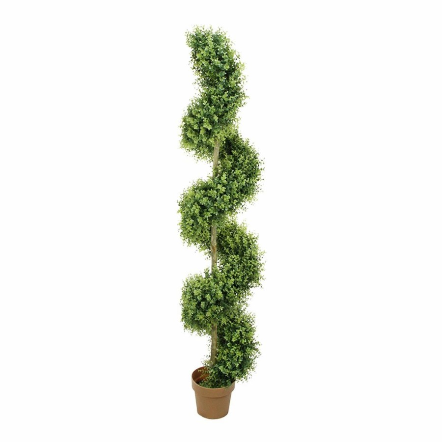 * Artificial Plants | Artificial Plants Northlight Seasonal 5.5Ft. Potted Artificial Spiral Topiary Tree