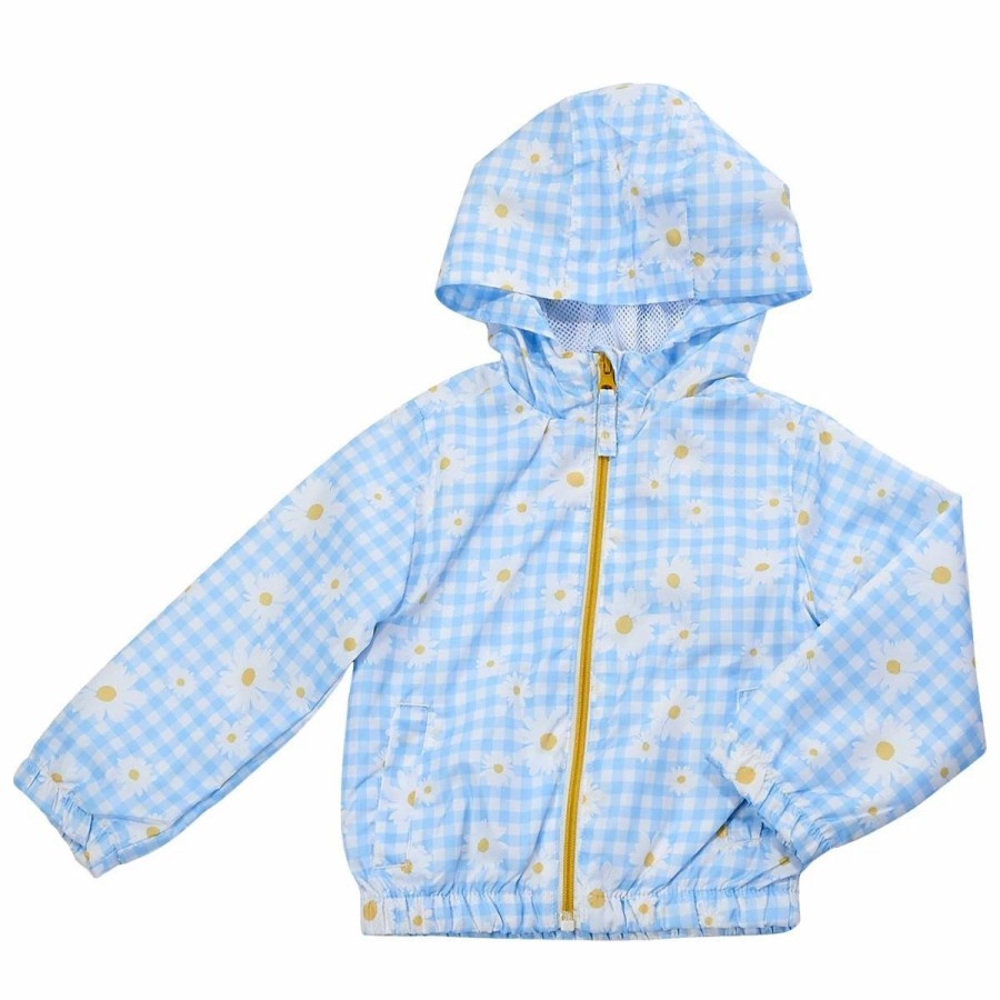 * Coats | Coats Baby Girl (12-24M) Pink Platinum Daisy Print Windbreaker Jacket