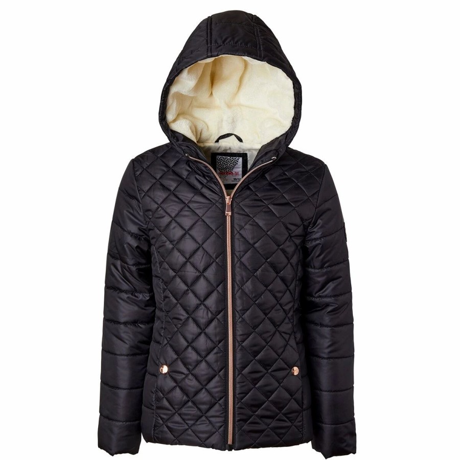 * Coats | Coats Girls (7-16) Kensie Girl Diamond Pattern Packable Puffer Coat