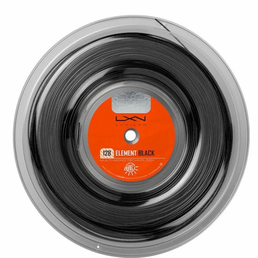 * Reels | Luxilon Element 128 Tennis String Reel Black