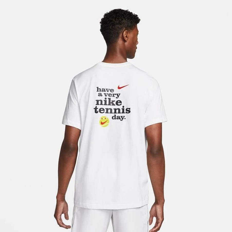 * Men'S | Nike Court Us Open Men'S Tennis Tee White