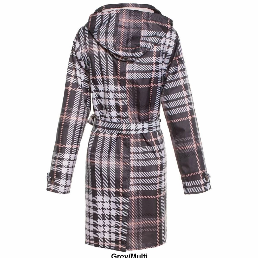 * Coats | Coats Womens Capelli New York Plaid Mid-Length Trench Coat