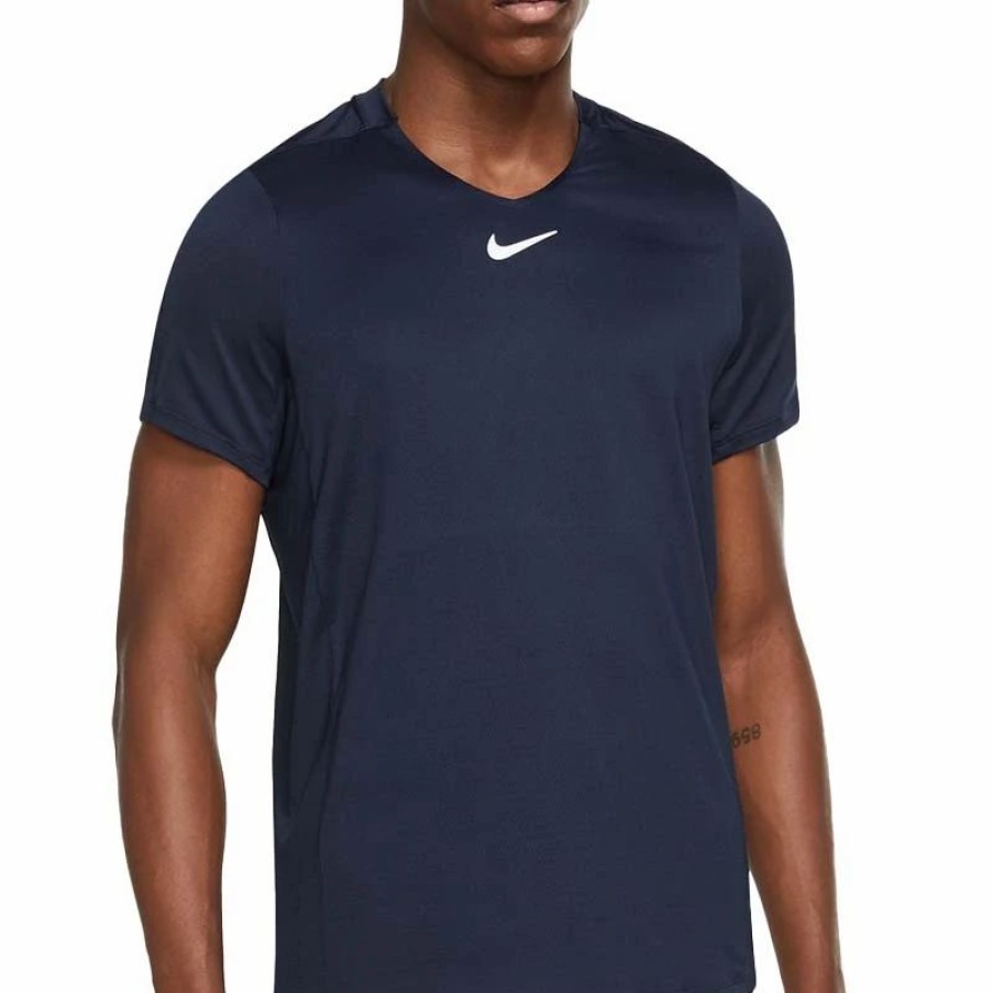 * Men'S | Nike Court Advantage Men'S Tennis Top Navy