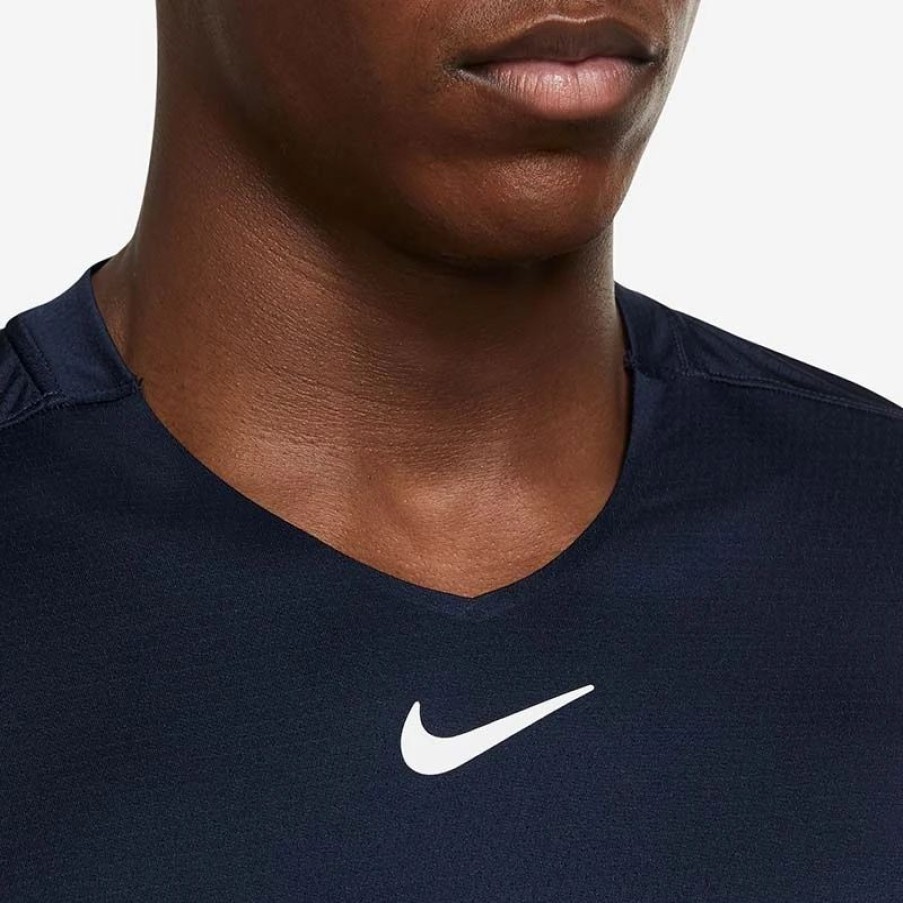 * Men'S | Nike Court Advantage Men'S Tennis Top Navy