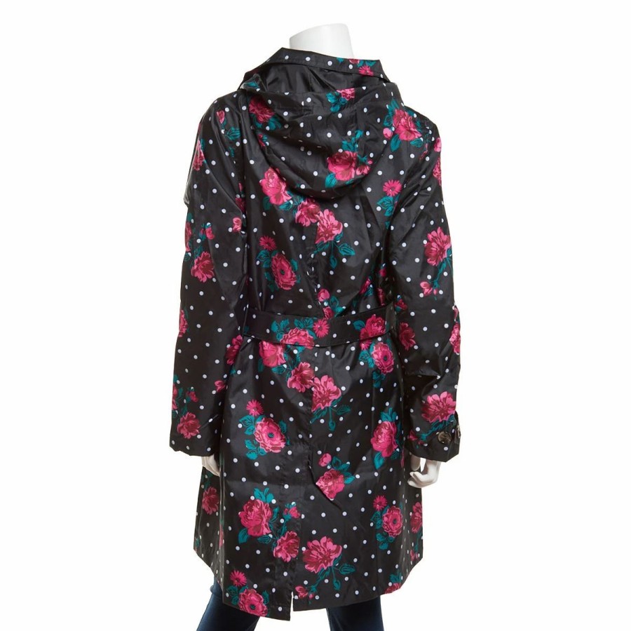 * Coats | Coats Womens Capelli New York Mid Floral Dot Rain Slicker