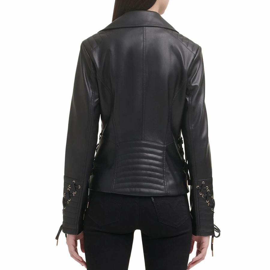 * Coats | Coats Womens Guess Faux Leather Jacket