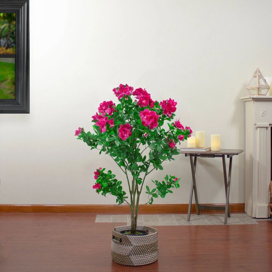 * Artificial Plants | Artificial Plants Northlight Seasonal 48 Artificial Pink Azalea Potted Tree