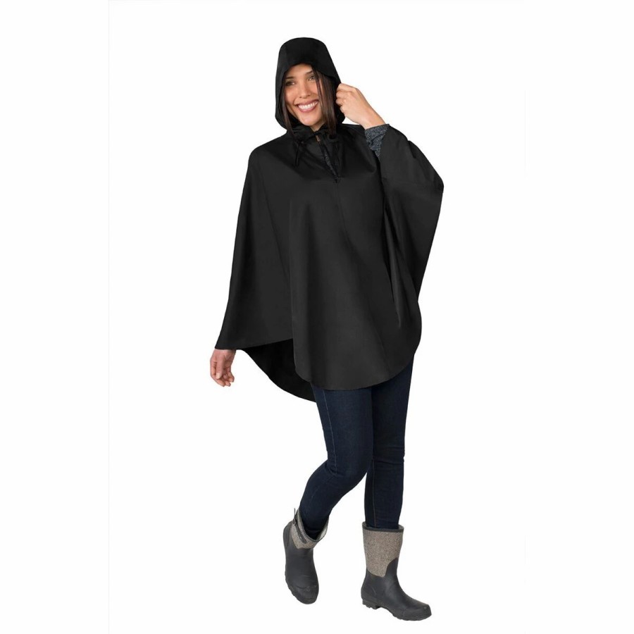 * Coats | Coats Womens Shedrain Pouchables Poncho Black