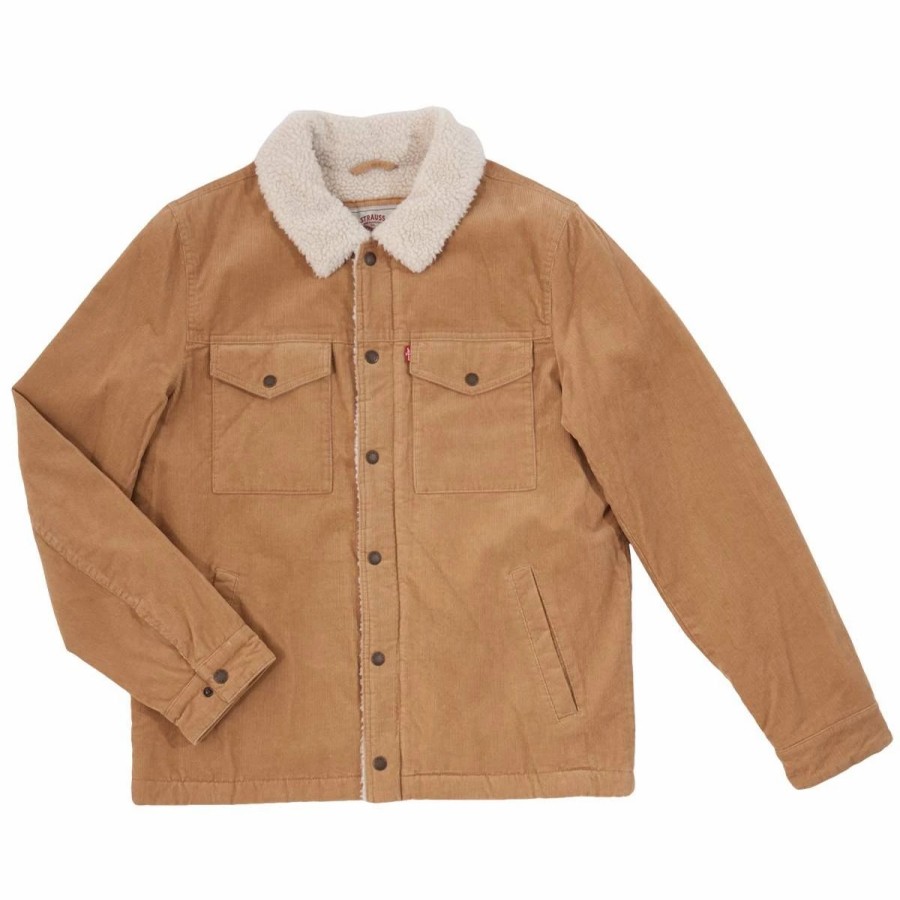 * Coats | Coats Mens Levi'S Corduroy Trucker Sherpa Lined Jacket