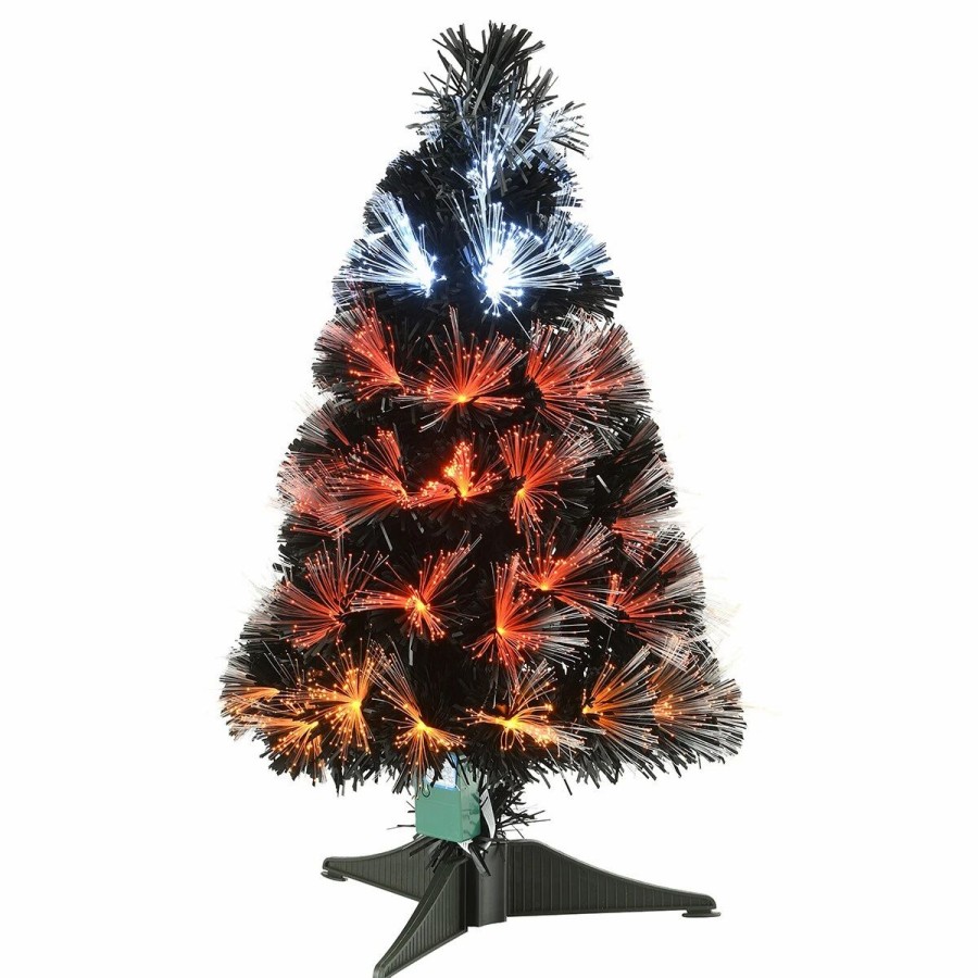 * Artificial Plants | Artificial Plants National Tree 2Ft. Black Fiber Tree With Candy Corn