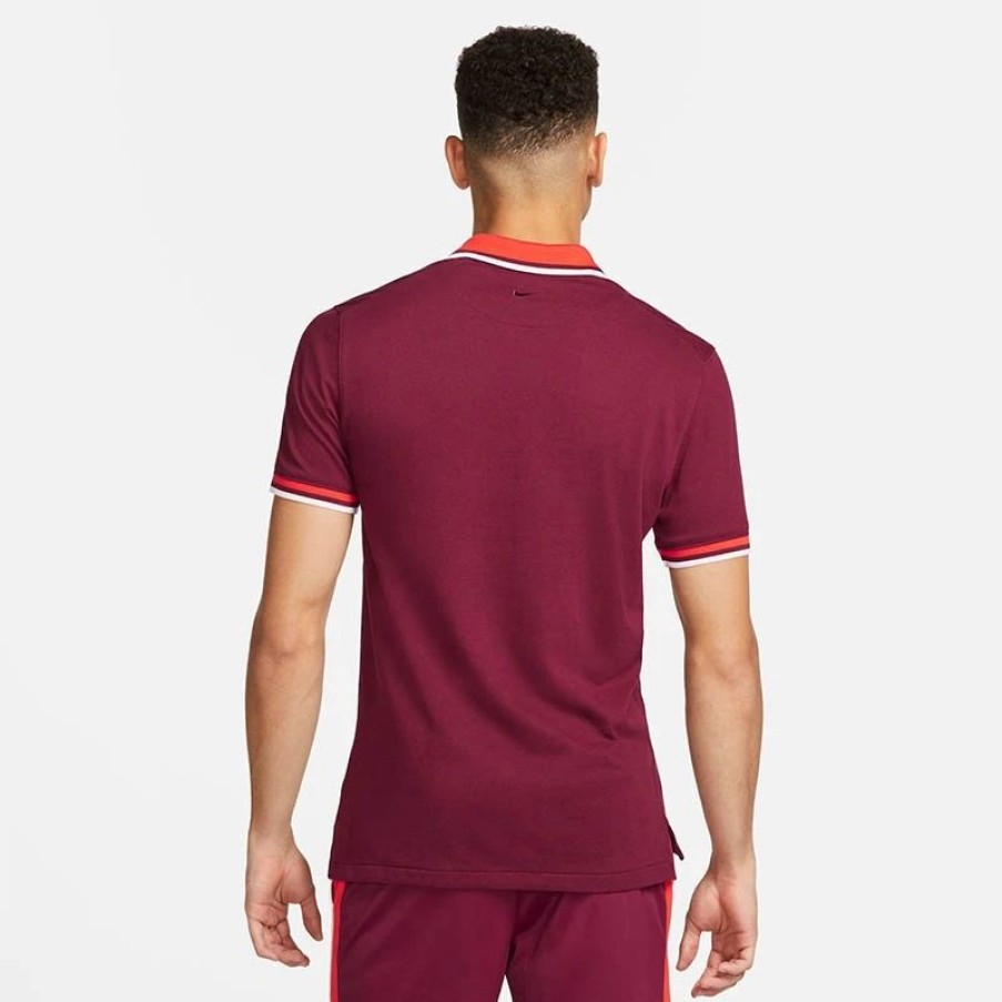 * Men'S | Nike The Nike Men'S Tennis Polo Burgundy