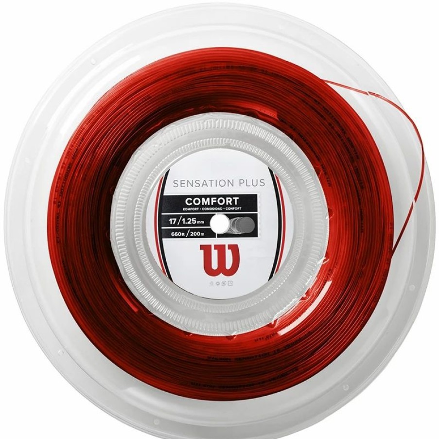 * Reels | Wilson Sensation Plus 17 Tennis String Reel Red