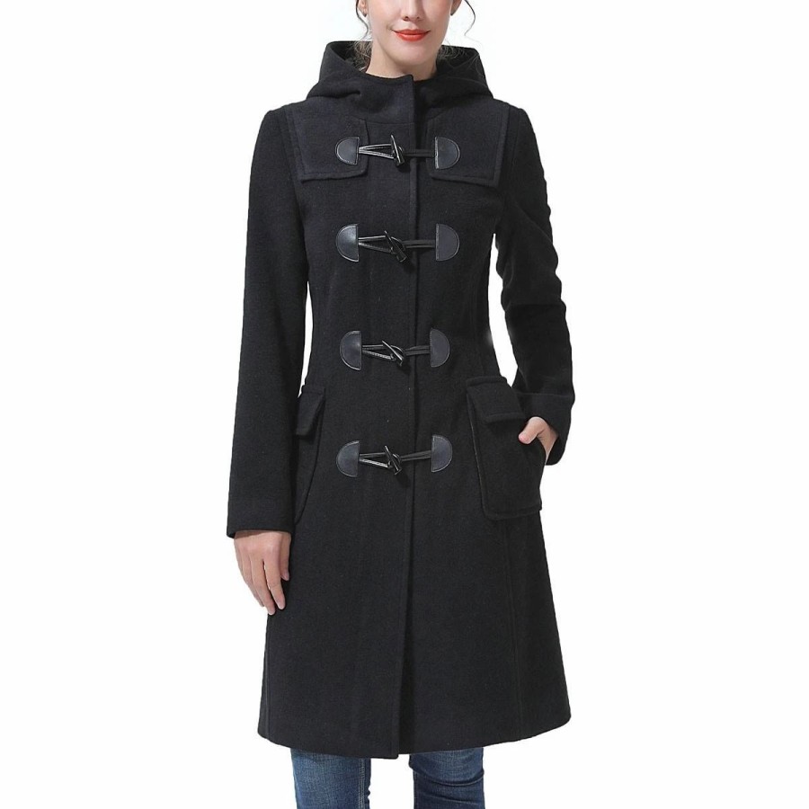 * Coats | Coats Womens Bgsd Hooded Toggle Duffle Wool Coat