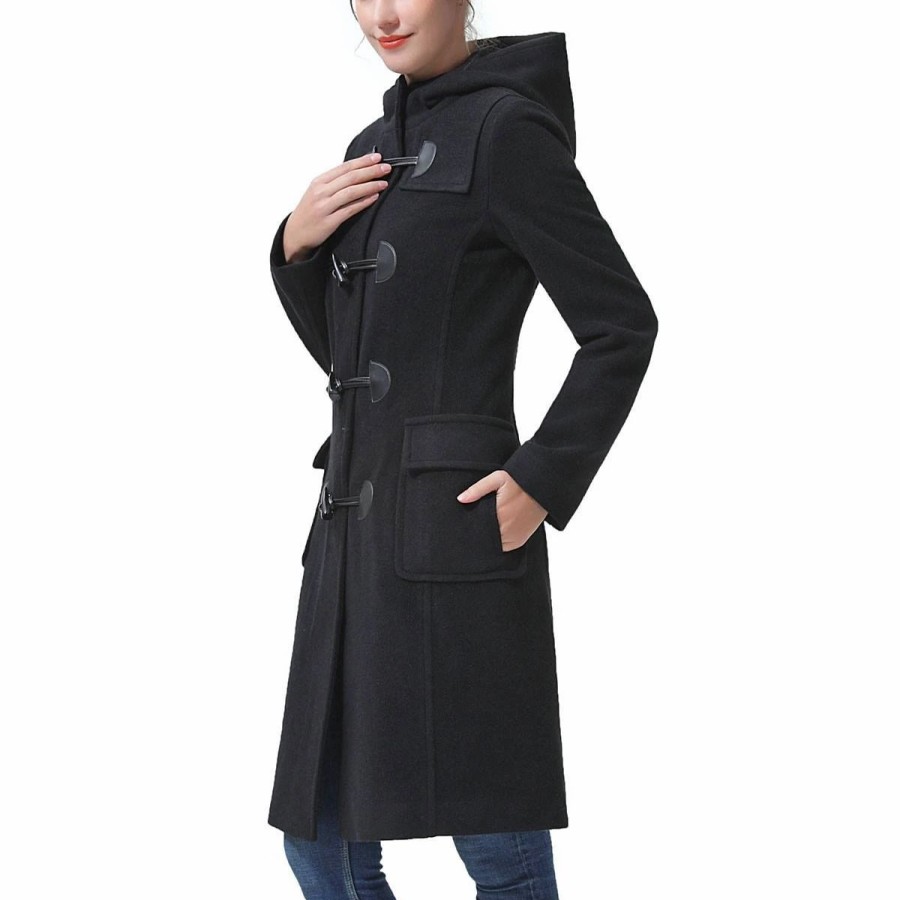 * Coats | Coats Womens Bgsd Hooded Toggle Duffle Wool Coat